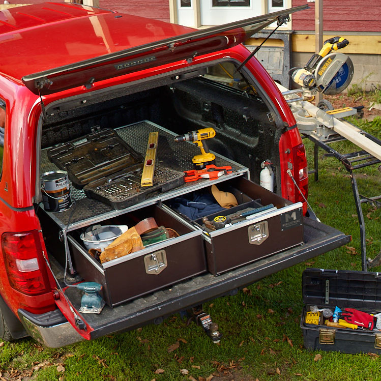 HDP FULL SIZE TRUCK 6 ft Storage Drawer for Pickup - Rubber Top