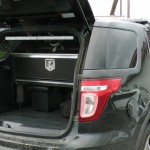 Police Interceptor Secure Storage Drawer and Elevated Stand